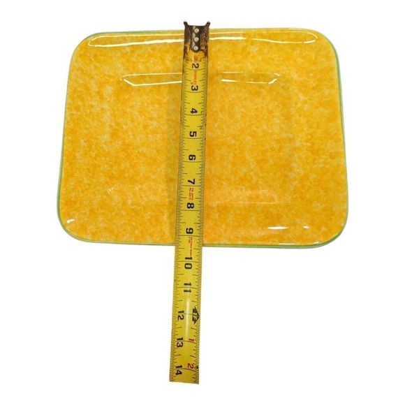 Set Yellow Serving Platter Tray & Bowl made in Italy by Over and Back vintage - Picture 11 of 11